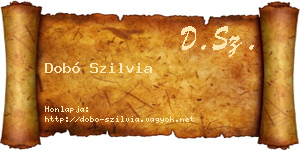 Dobó Szilvia névjegykártya