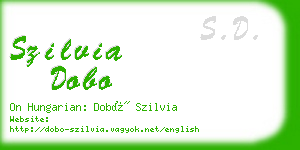 szilvia dobo business card